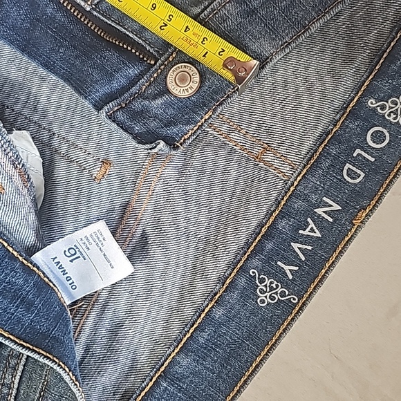 Old Navy Light blue Faded Stretch Hi-Rise Flare Jeans sz 16 R - Picture 3 of 9